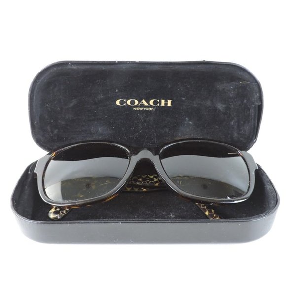 Coach Prescription Sunglasses Frames Dark Brown Tortoise - Picture 12 of 13